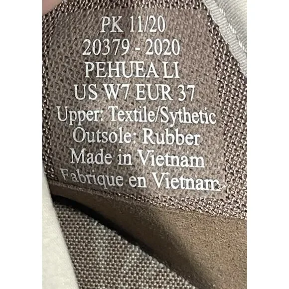 OluKai Women's Pehuea Li Shoe Size 7 Lace Up Sneaker Convertible Gray Tapa Mesh - Picture 11 of 11